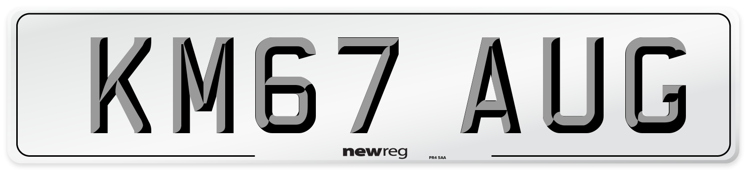 KM67 AUG Number Plate from New Reg